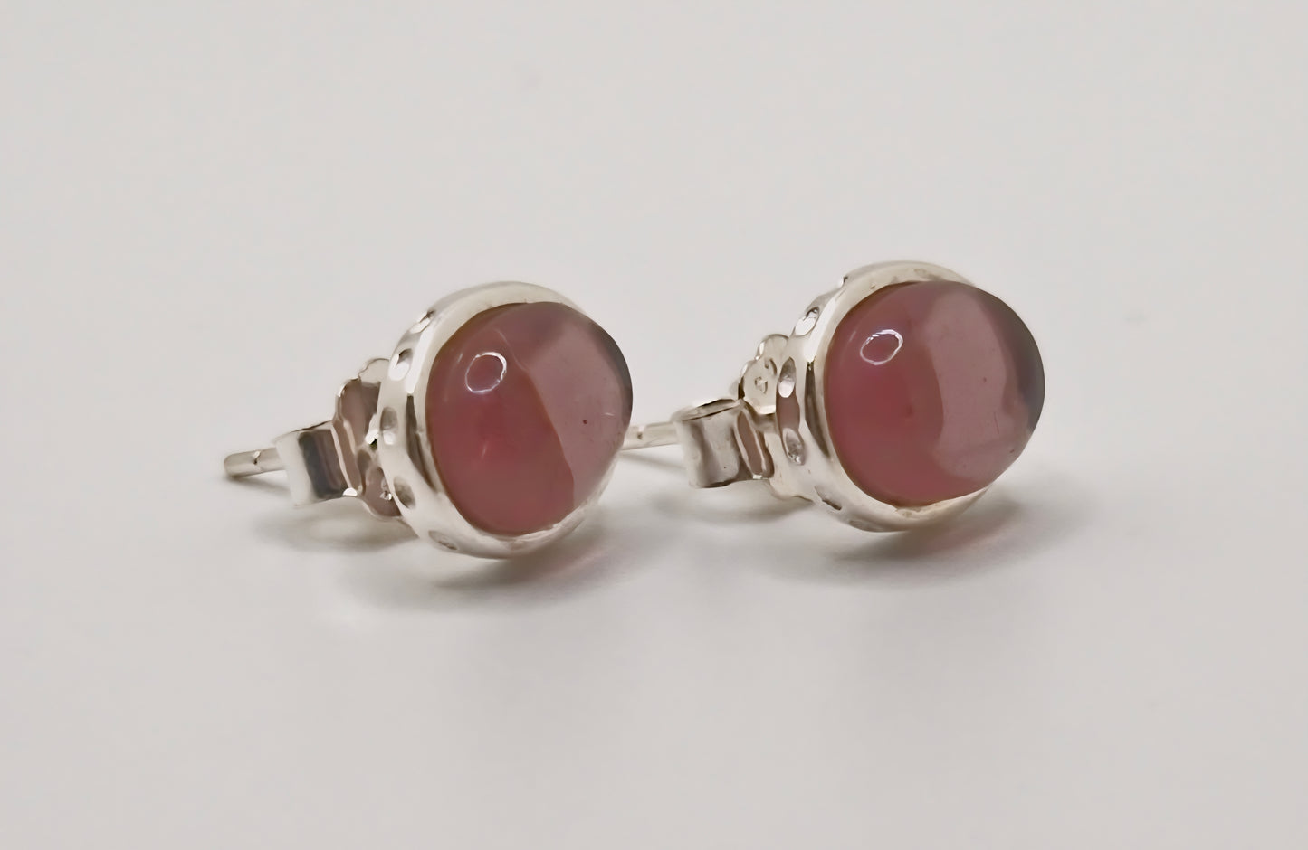 Deep Purple Amethyst Stud Earrings