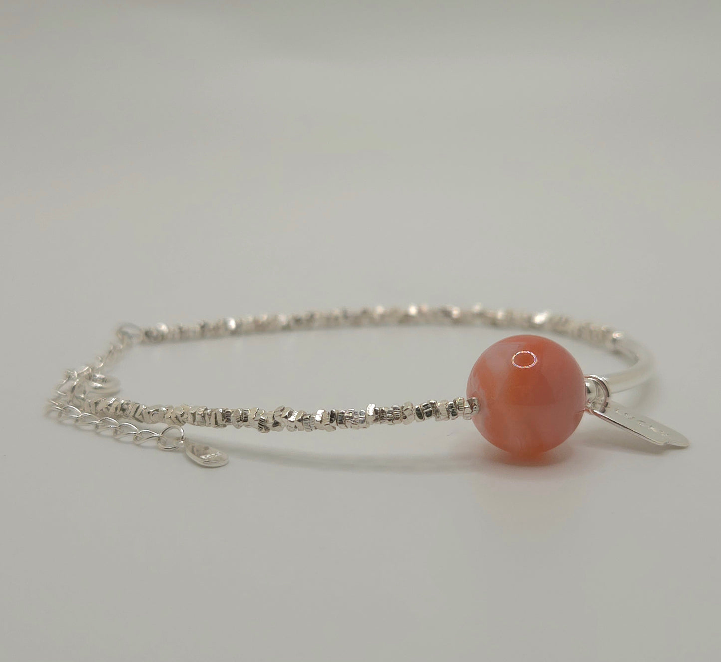 Planet Pink Agate Stone Bracelet