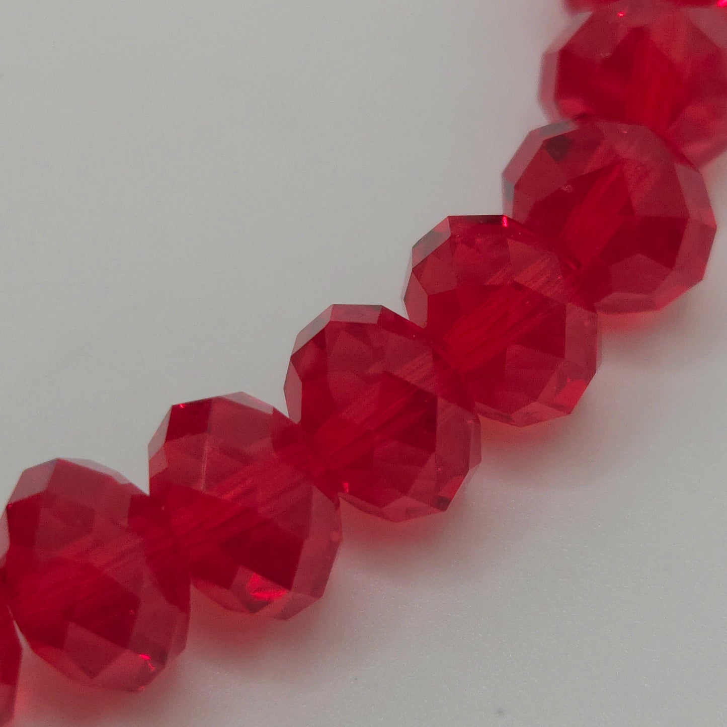 Ruby Red Gemcut Crystal Bracelet