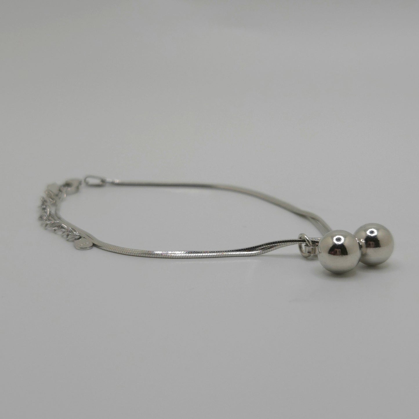 Double Chain/Double Bead Bracelet