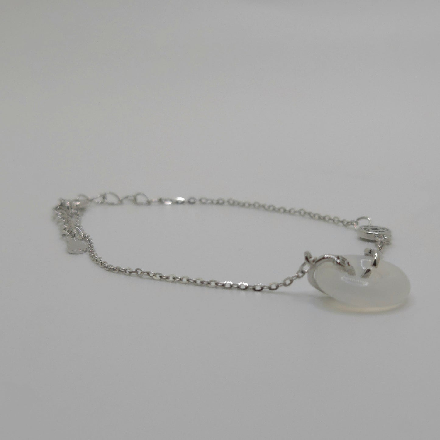Chalcedony Stone Buckle Bracelet