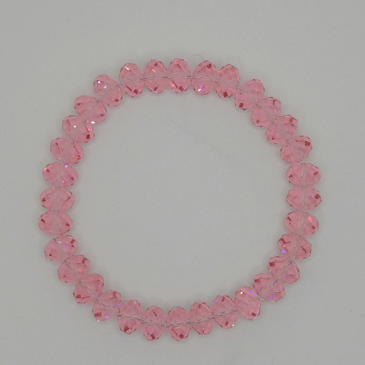 Blush Pink Gemcut Crystal Bracelet