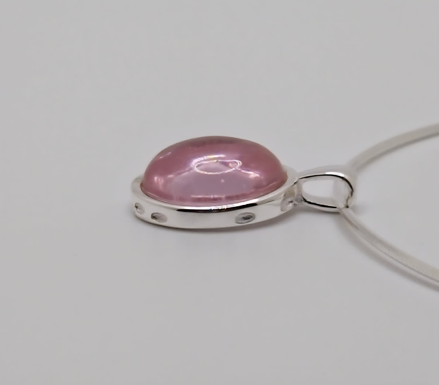 Soft Pink Amethyst Stone Necklace