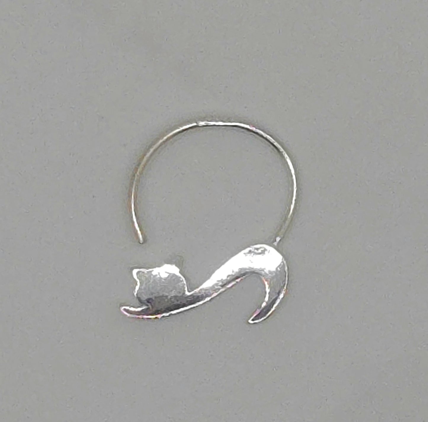 Stretching Kitty Hook Earrings