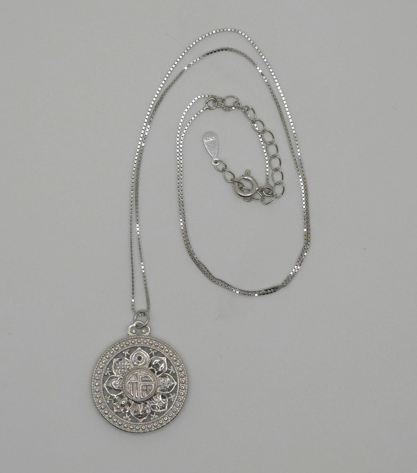 8-Treasures Compass Pendant Necklace