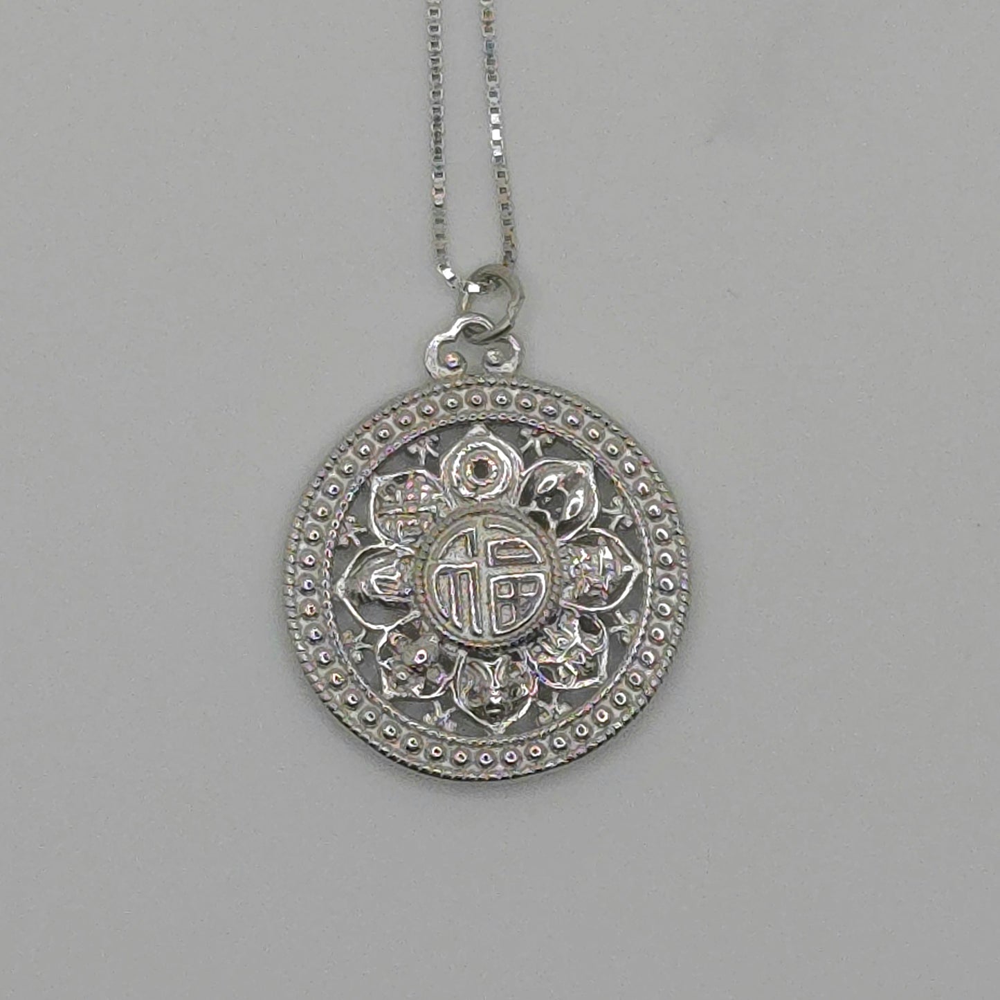 8-Treasures Compass Pendant Necklace