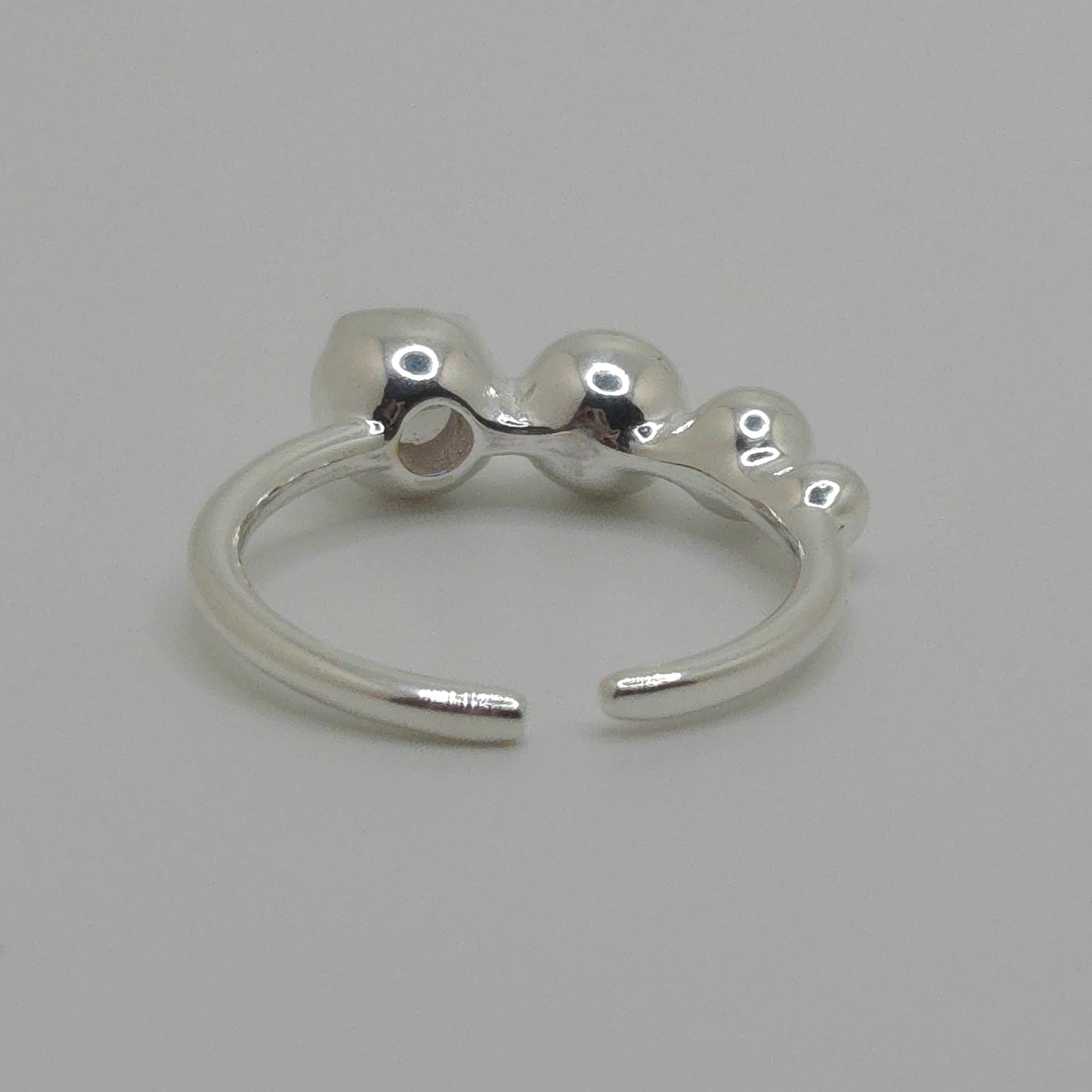 Quad Bead Zircon Ring