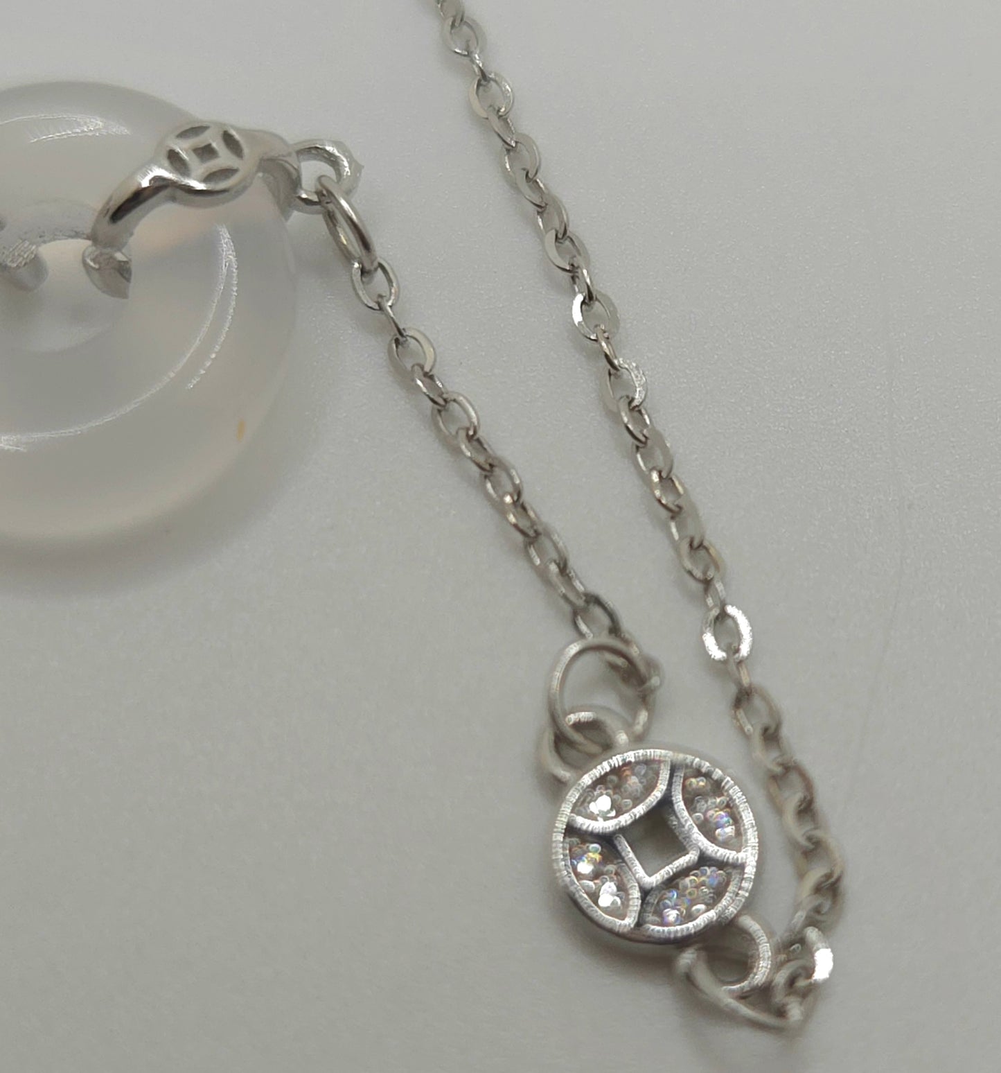 Chalcedony Stone Buckle Bracelet