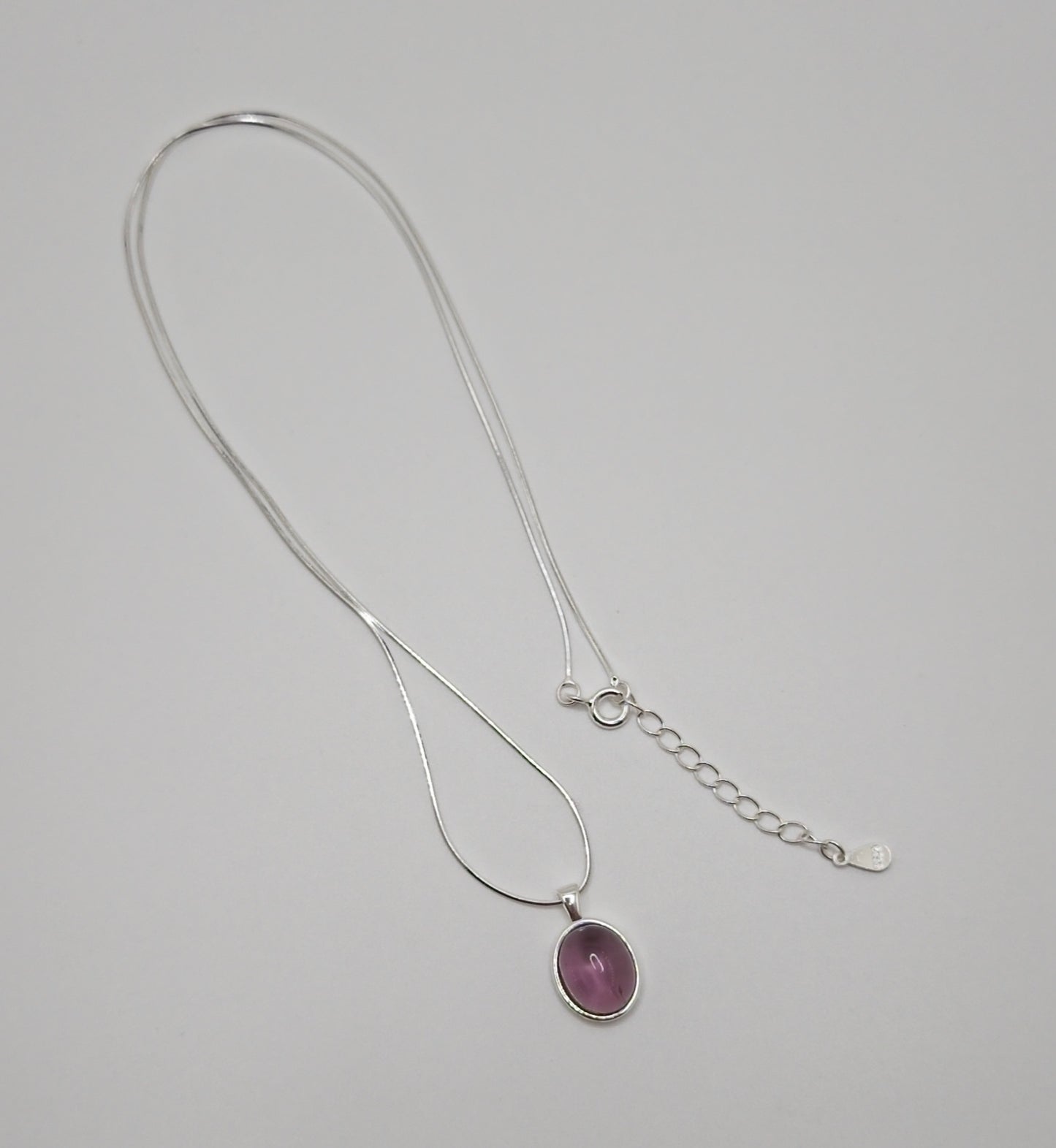 Deep Purple Amethyst Stone Necklace