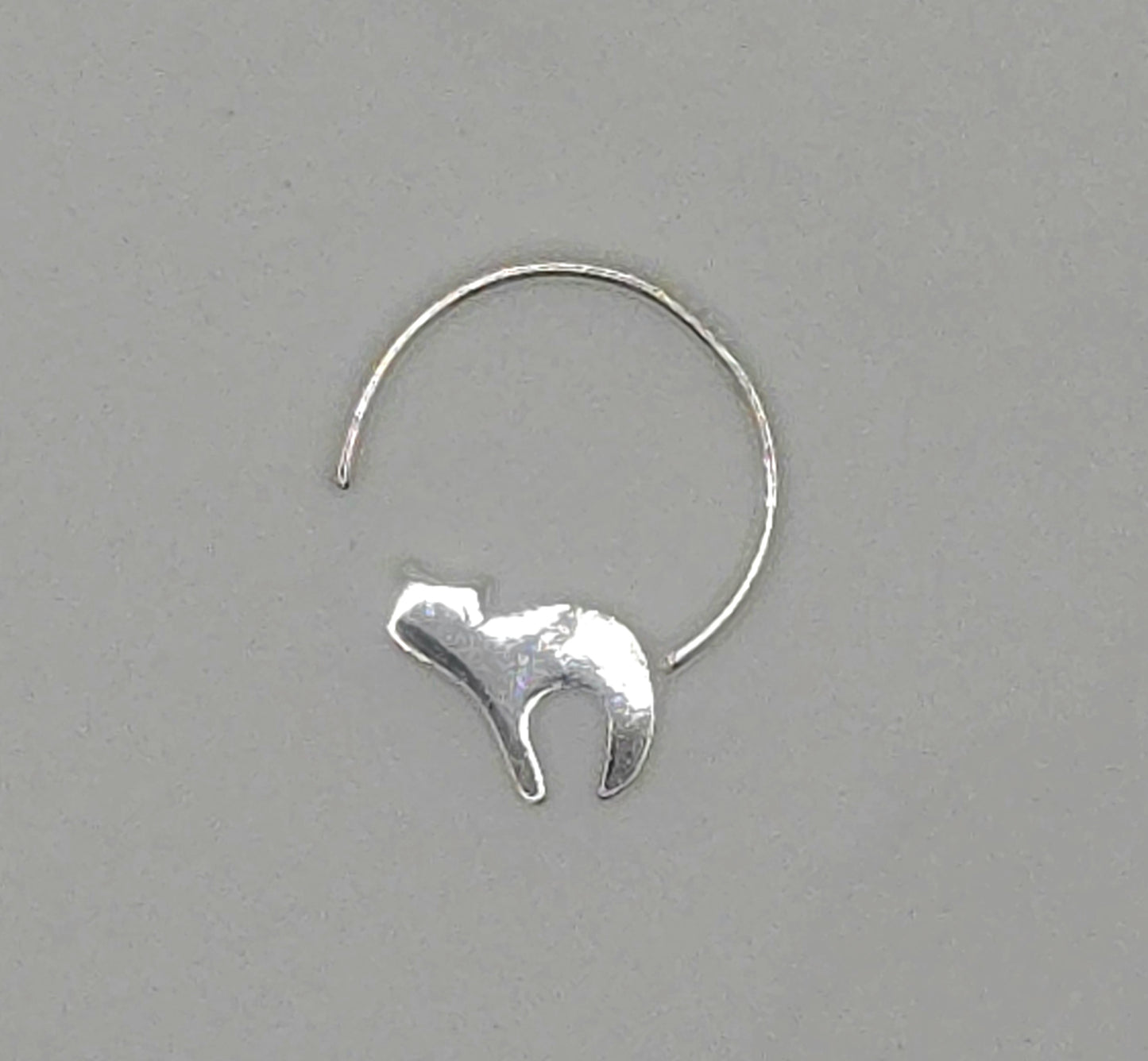 Stretching Kitty Hook Earrings