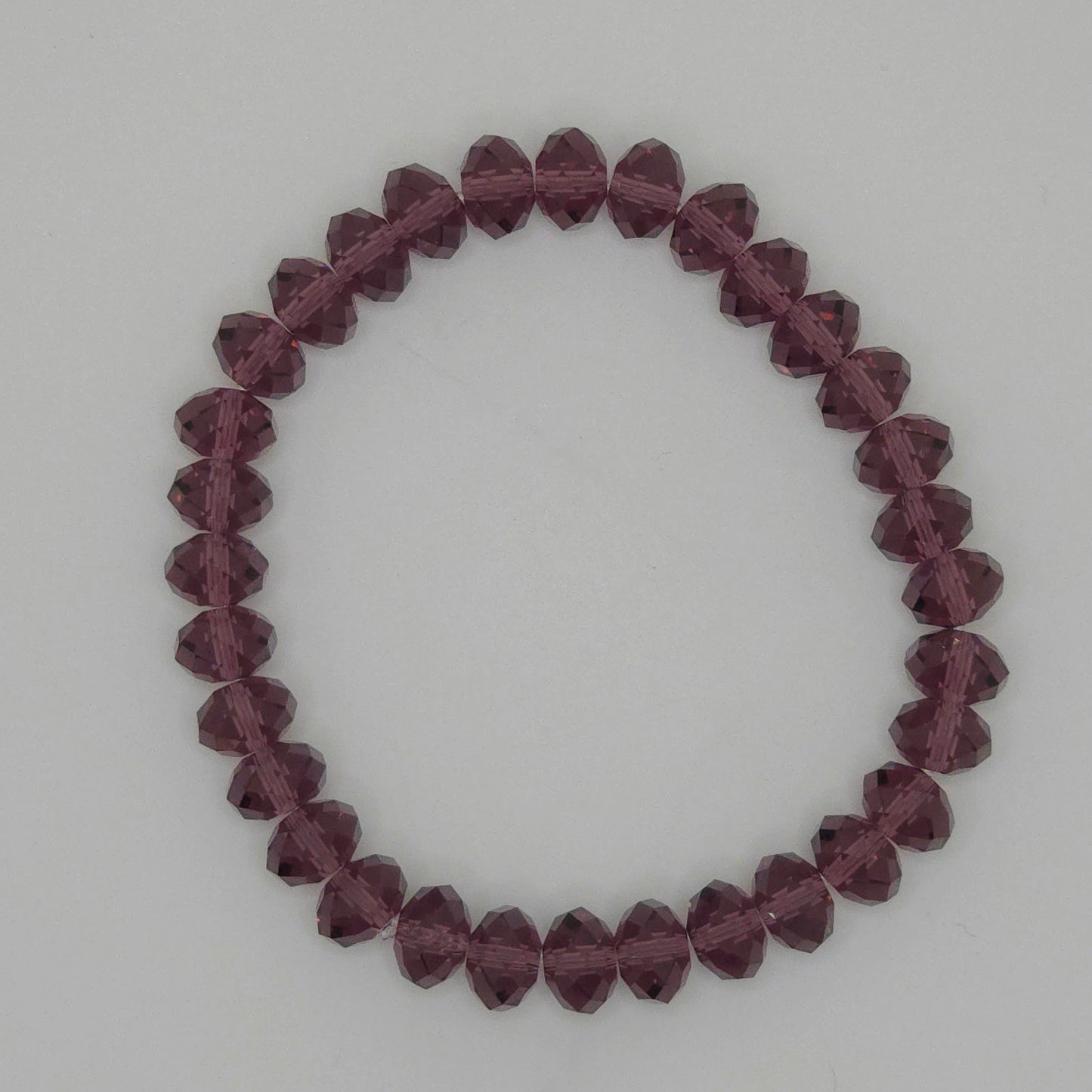Royal Purple Gemcut Crystal Bracelet