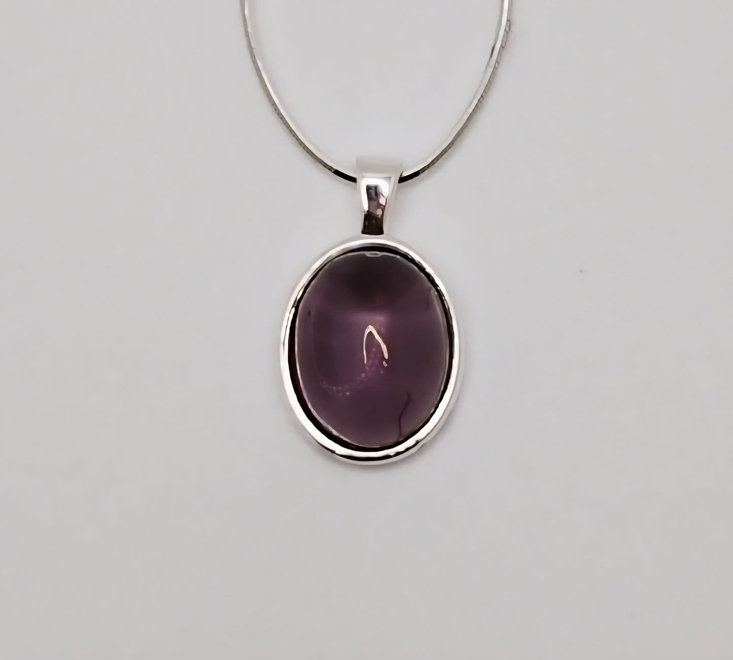 Deep Purple Amethyst Stone Necklace