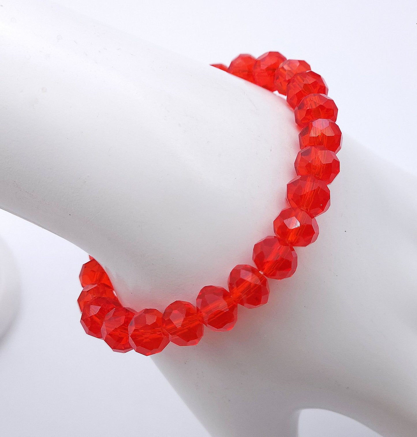 Ruby Red Gemcut Crystal Bracelet