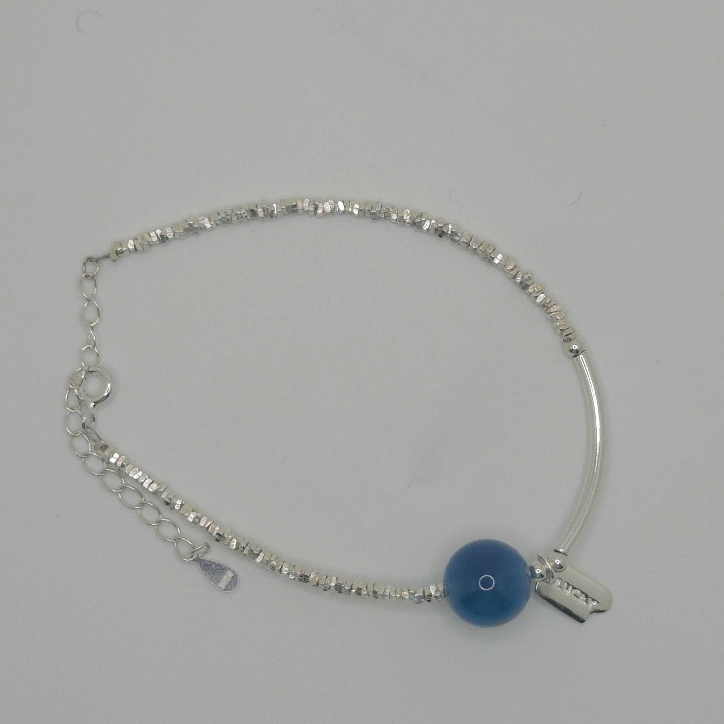 Planet Bleu Agate Stone Bracelet