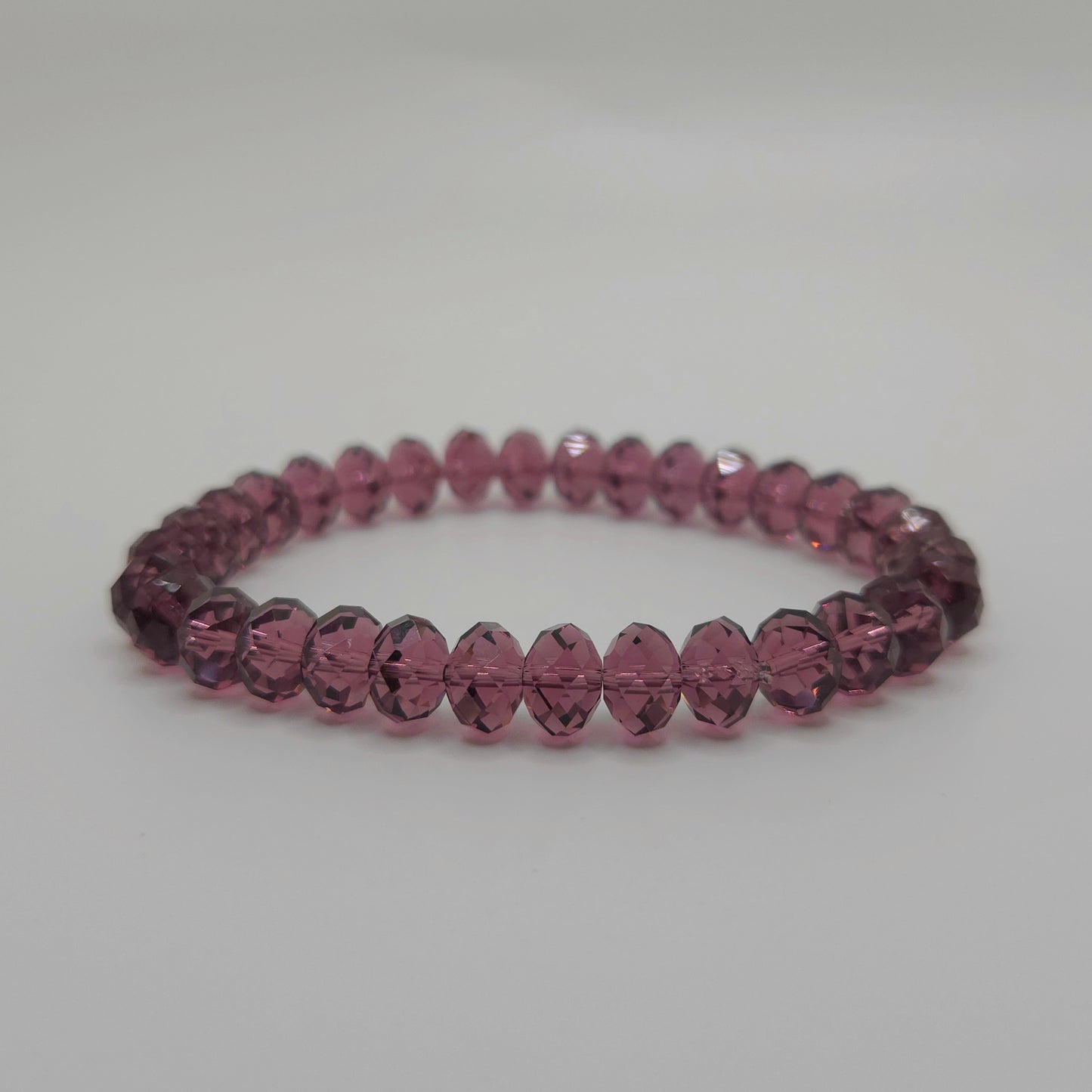 Royal Purple Gemcut Crystal Bracelet